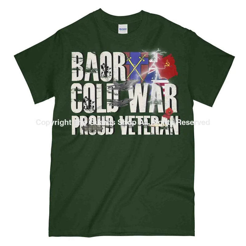 Baor Cold War Veteran Printed T-Shirt Small - 34/36’ / Commando Green