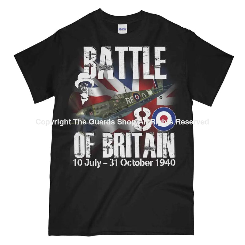 Battle Of Britain 1940 Printed T-Shirt Small - 34/36’ / Black