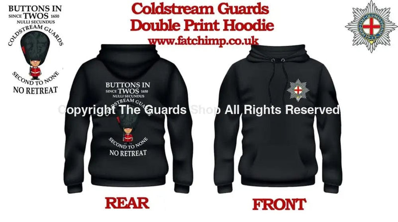 COLDSTREAM GUARDS Buttons In One's Double Side Printed Hoodie