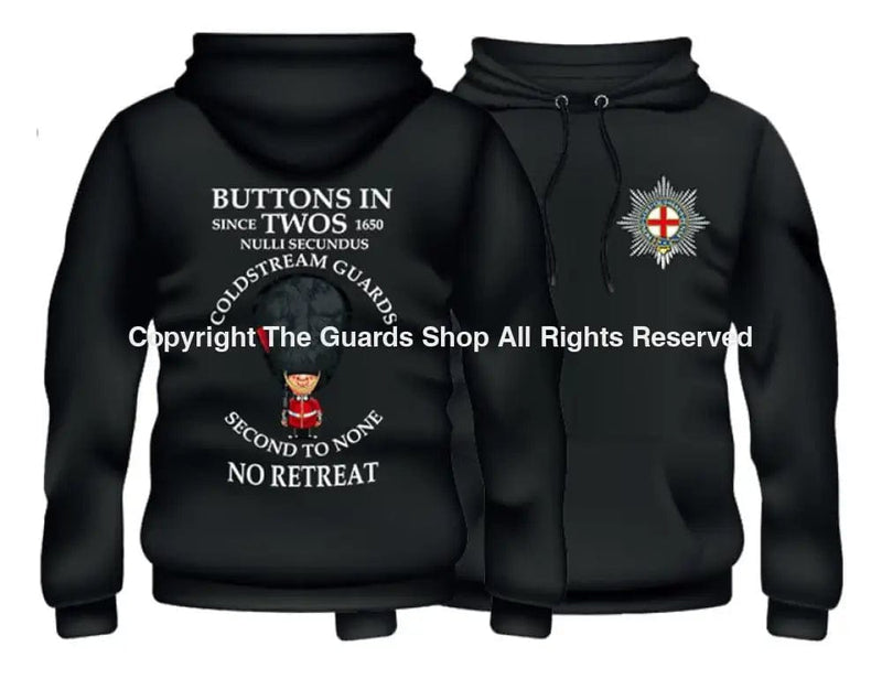 COLDSTREAM GUARDS Buttons In One's Double Side Printed Hoodie