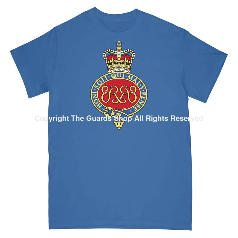 Grenadier Guards Full Frontal Logo Printed T-Shirt Small - 34/36’ / Royal Blue T-Shirt