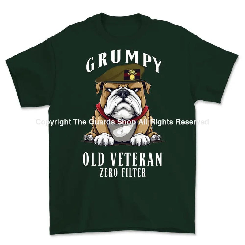 Grumpy Old Grenadier Guards Veteran Printed T-Shirt Small 34/36’ / Commando Green