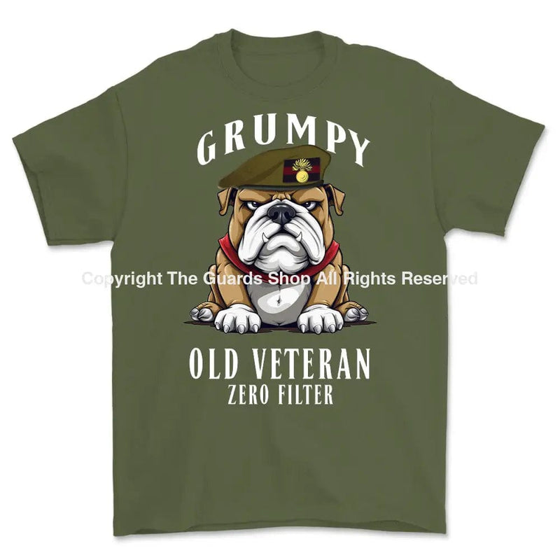 Grumpy Old Grenadier Guards Veteran Printed T-Shirt Small 34/36’ / Military Green