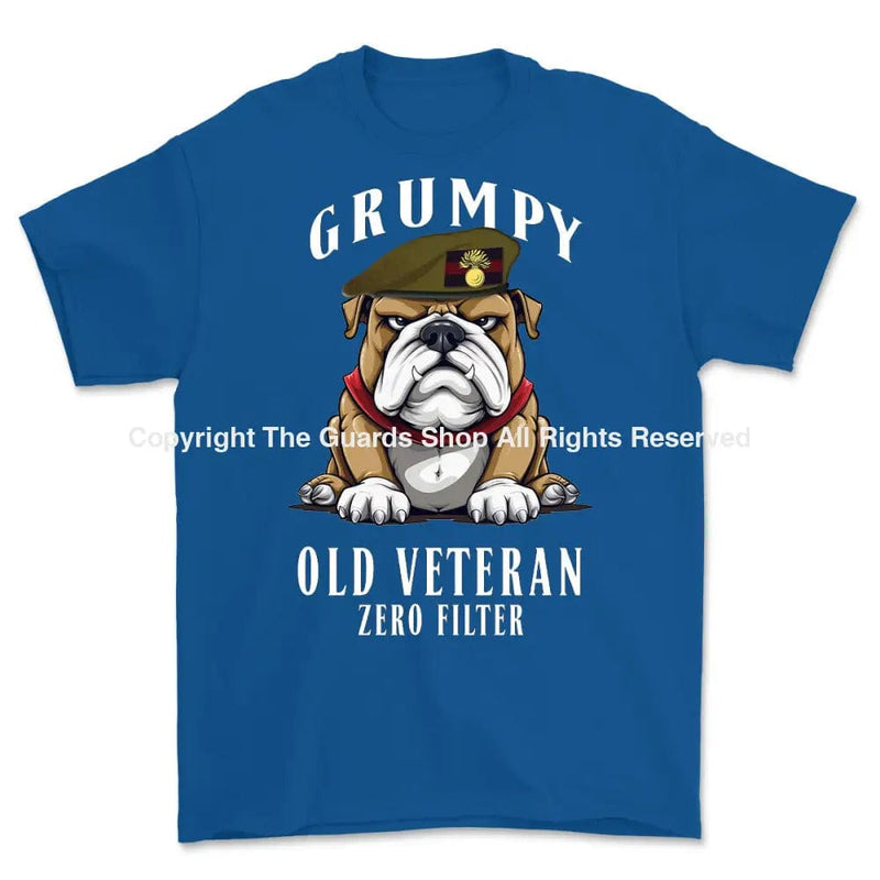 Grumpy Old Grenadier Guards Veteran Printed T-Shirt Small 34/36’ / Royal Blue