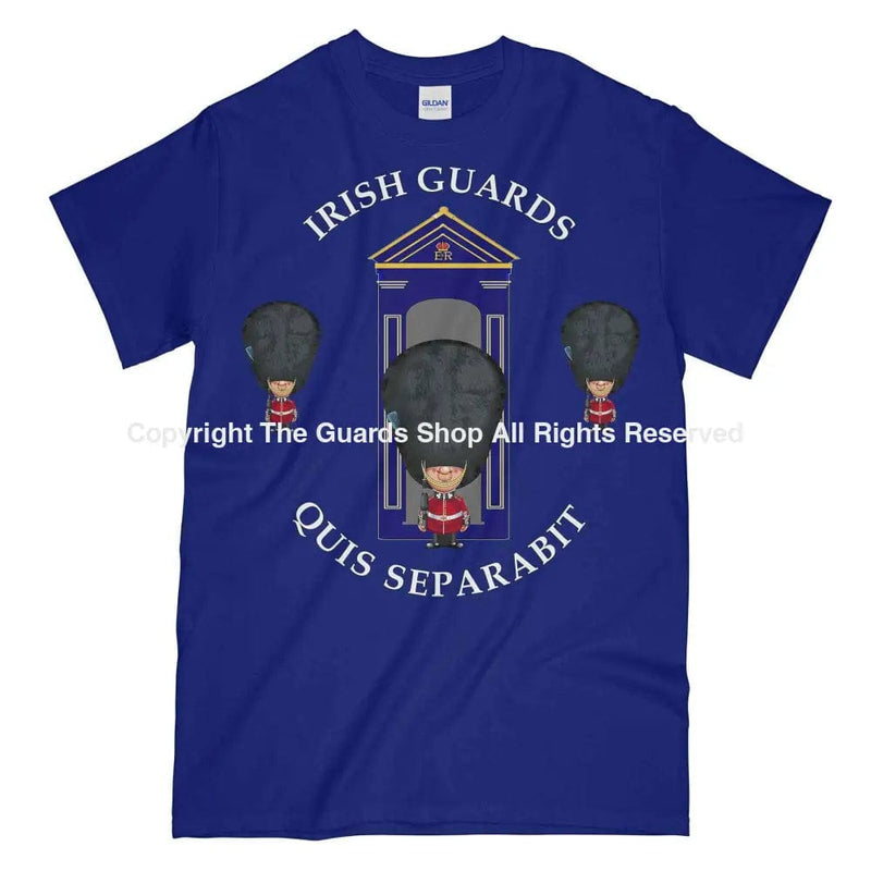 Irish Guards On Sentry Military Printed T-Shirt Small - 34/36’ / Navy Blue