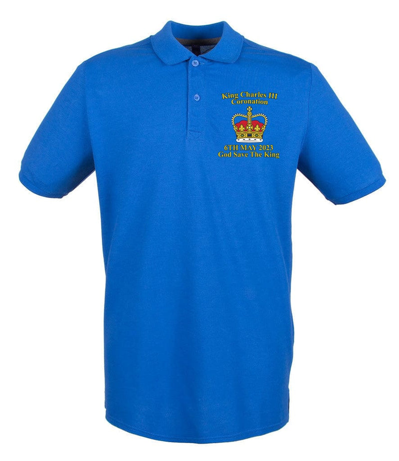 KING CHARLES III CORONATION Special Edition Embroidered Polo Shirt