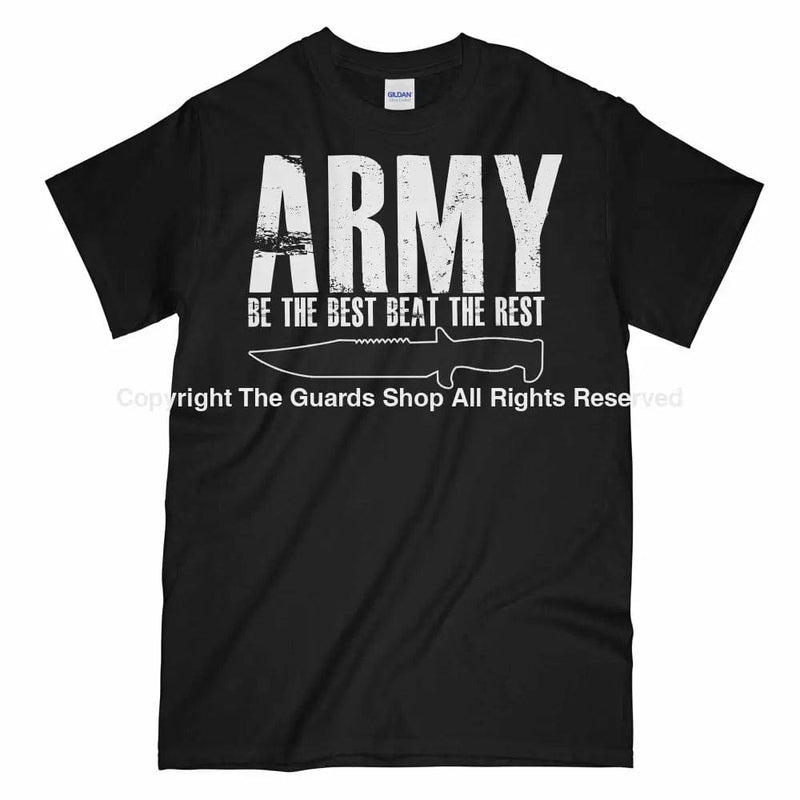 Army Be The Best Beat Rest Printed T-Shirt Small 34/36’ / Black