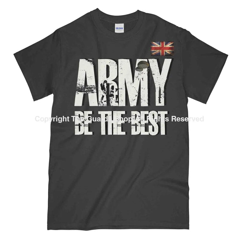 Army Be The Best British Army Printed T-Shirt Small - 34/36’ / Charcoal
