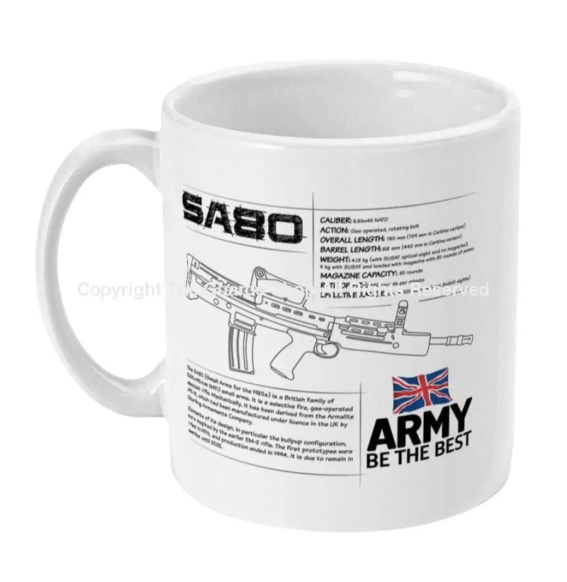 ARMY BE THE BEST SA80 Spec Ceramic Mug