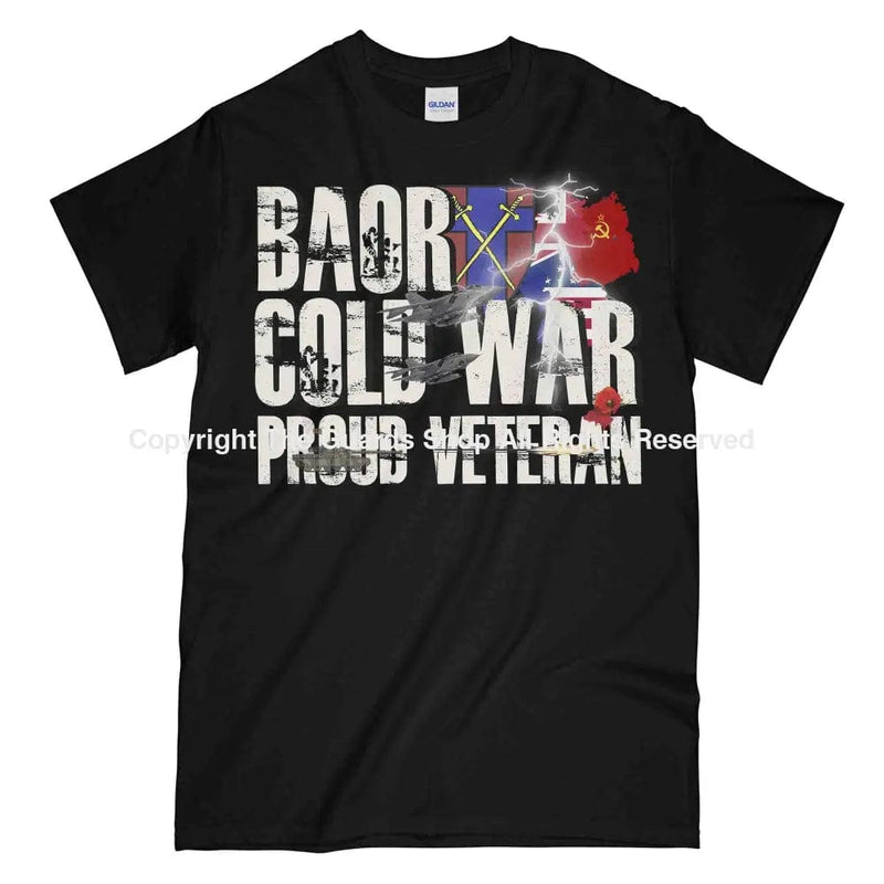Baor Cold War Veteran Printed T-Shirt Small - 34/36’ / Black