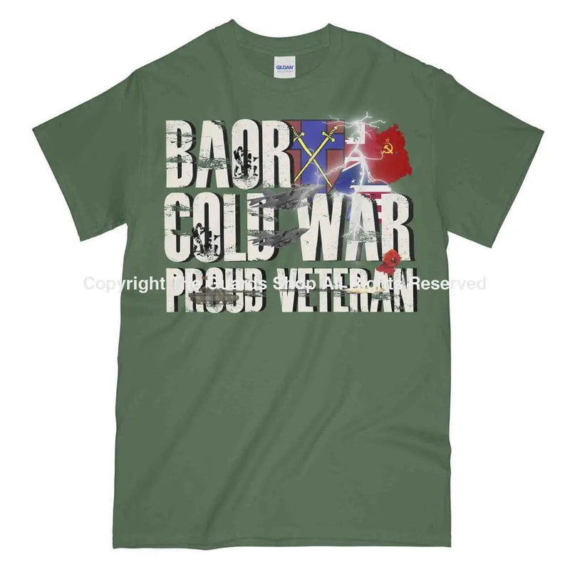 Baor Cold War Veteran Printed T-Shirt Small - 34/36’ / Military Green/Olive