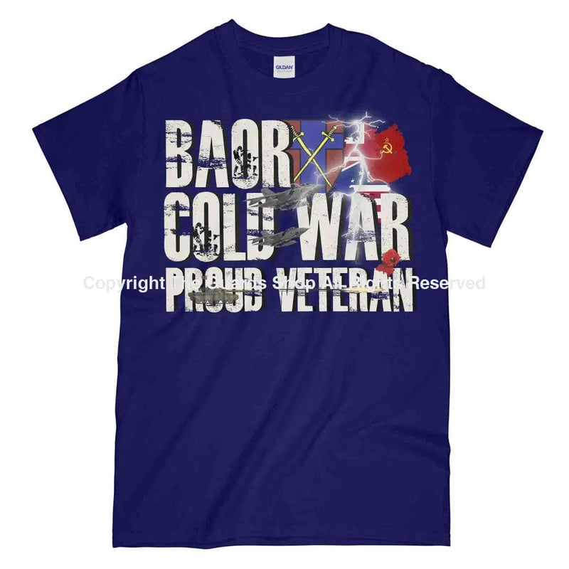 Baor Cold War Veteran Printed T-Shirt Small - 34/36’ / Navy Blue