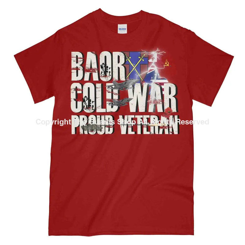 Baor Cold War Veteran Printed T-Shirt Small - 34/36’ / Red