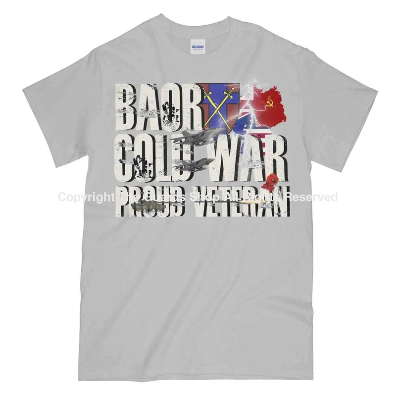 Baor Cold War Veteran Printed T-Shirt Small - 34/36’ / Sports Grey
