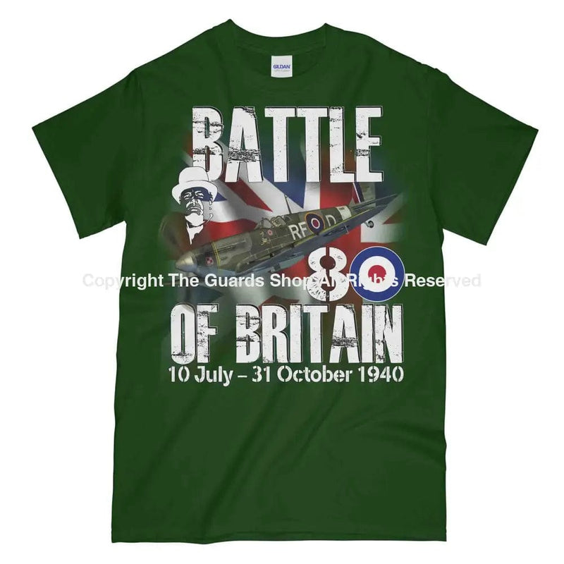 Battle Of Britain 1940 Printed T-Shirt Small - 34/36’ / Commando Green