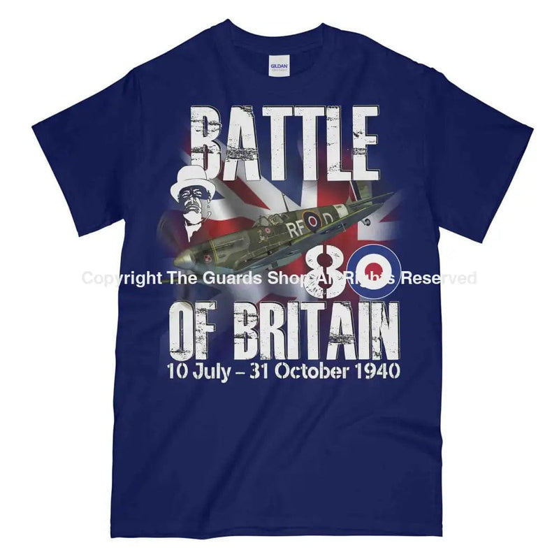 Battle Of Britain 1940 Printed T-Shirt Small - 34/36’ / Navy Blue