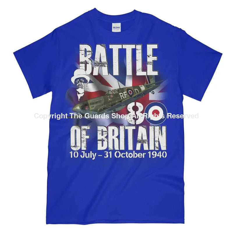 Battle Of Britain 1940 Printed T-Shirt Small - 34/36’ / Royal Blue