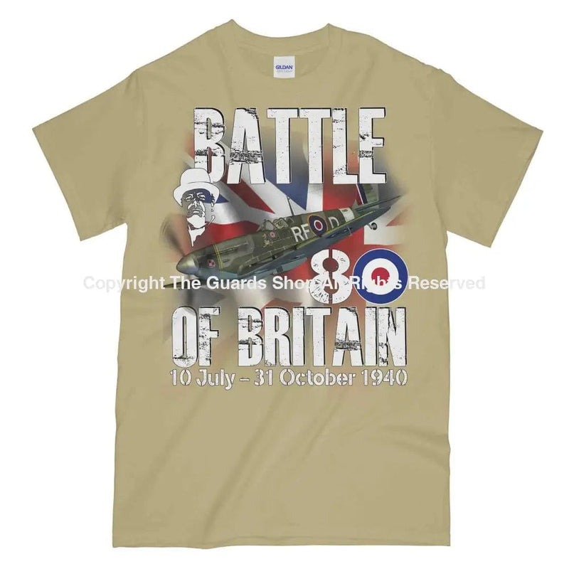 Battle Of Britain 1940 Printed T-Shirt Small - 34/36’ / Sand