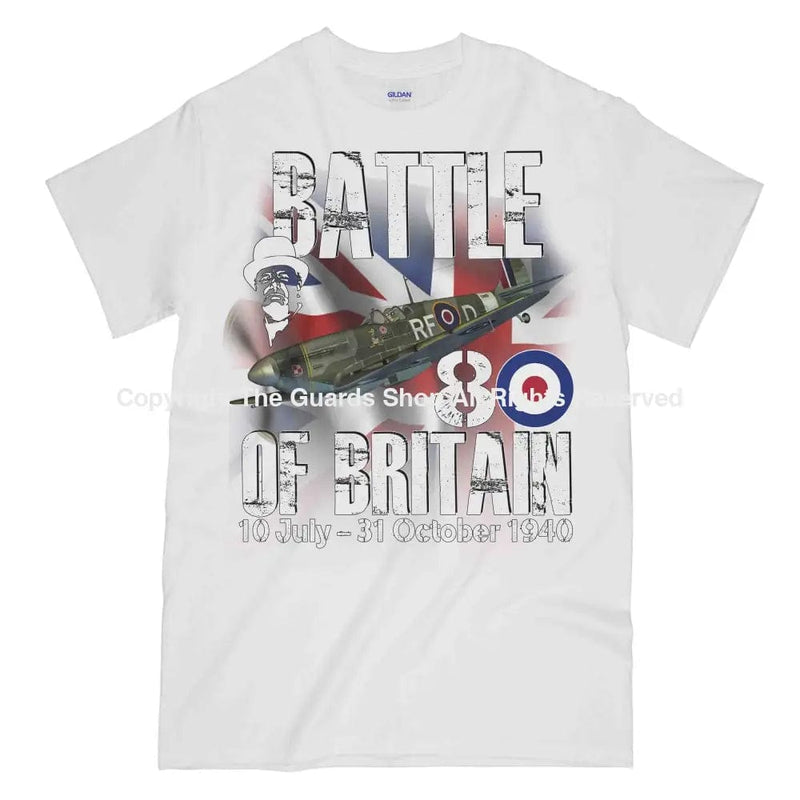 Battle Of Britain 1940 Printed T-Shirt Small - 34/36’ / White