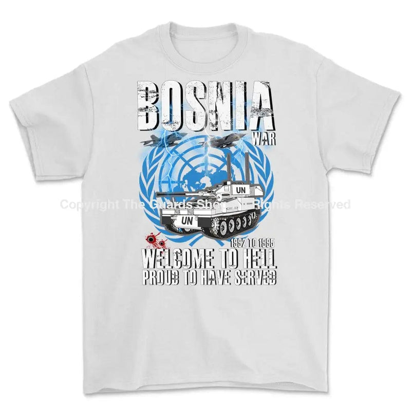 BOSNIA Welcome To Hell Printed T-Shirt