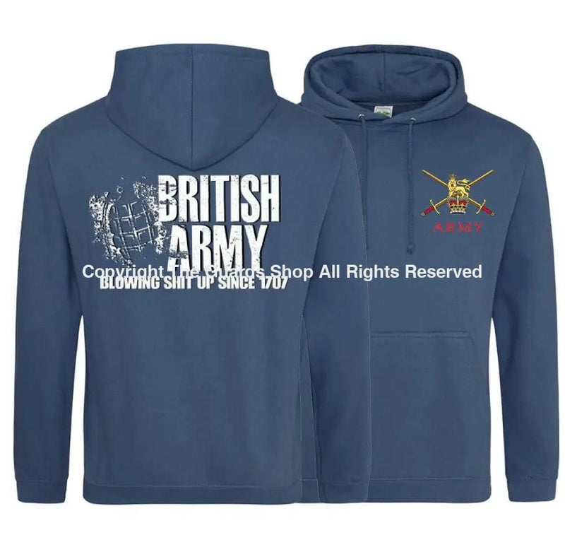 BRITISH ARMY Blowing Shit Up Since 1707 Double Side Printed Hoodie