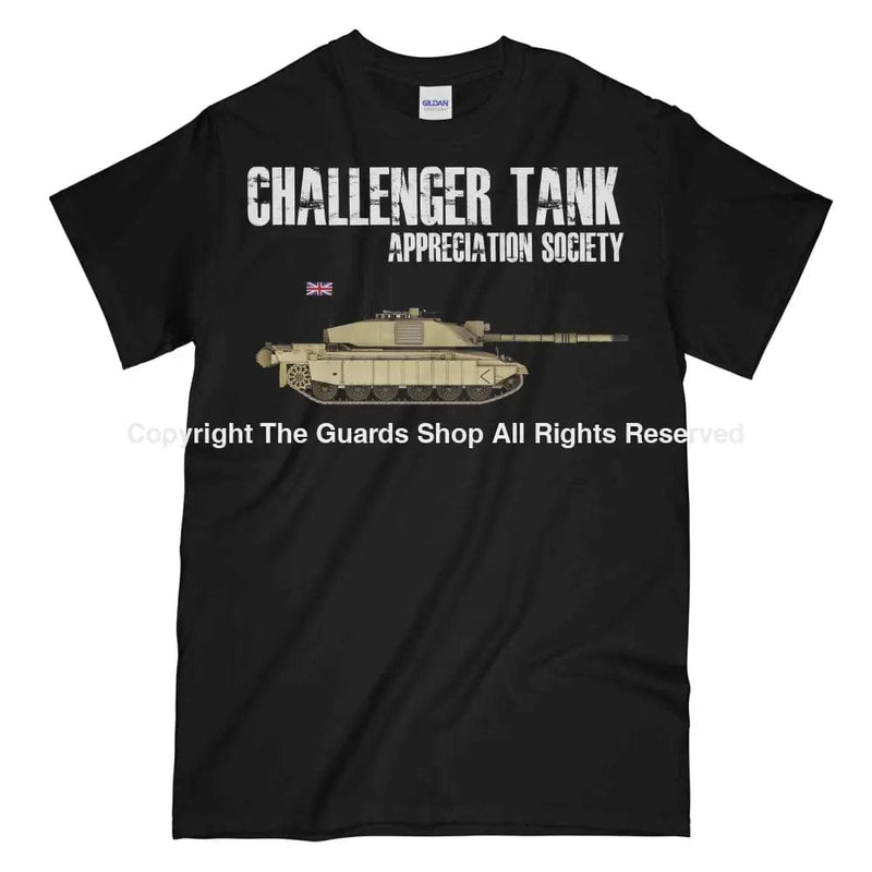 Challenger Tank Appreciation Society Printed T-Shirt Small 34/36’ / Black