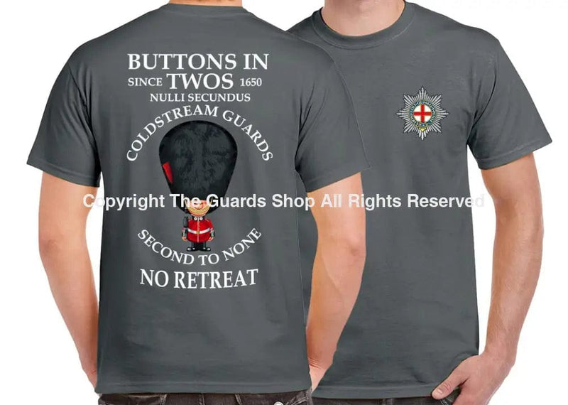 COLDSTREAM GUARDS BUTTONS IN TWO'S DOUBLE PRINT T-Shirt