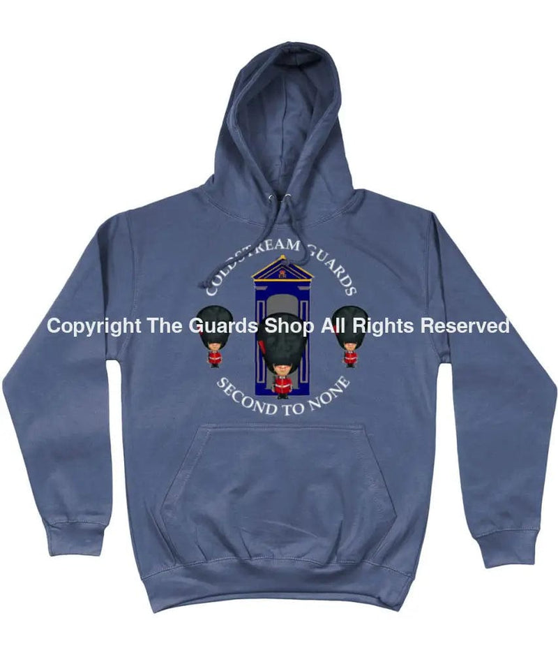 Coldstream Guards On Sentry Front Printed Hoodie Xs - 34 Inch Chest / Air Force Blue (Armed Forces)