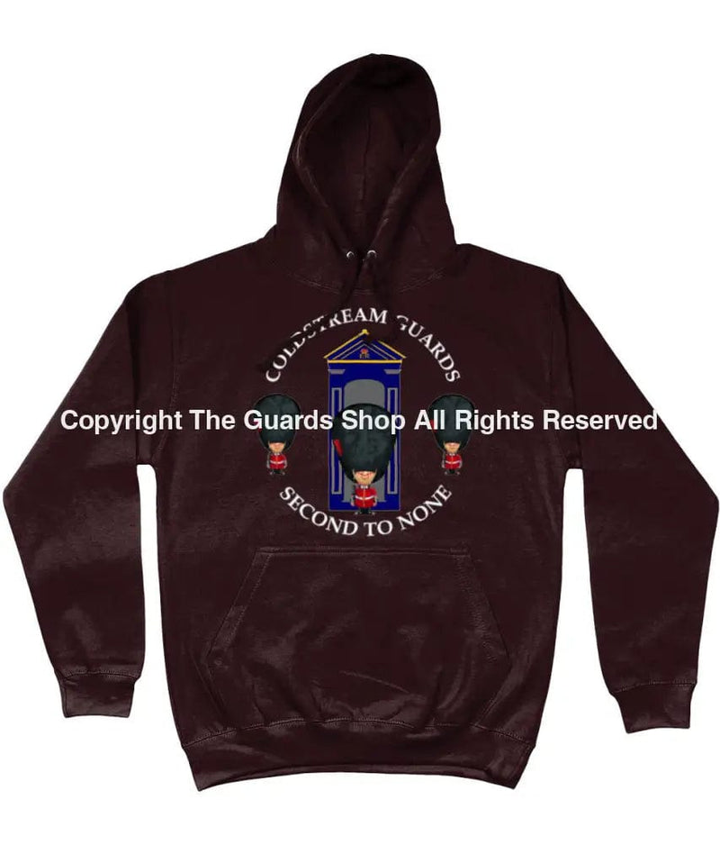 Coldstream Guards On Sentry Front Printed Hoodie Xs - 34 Inch Chest / Hot Chocolate (Armed Forces)