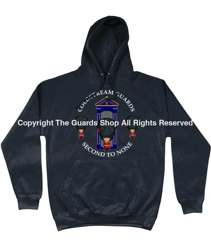 Coldstream Guards On Sentry Front Printed Hoodie Xs - 34 Inch Chest / New French Navy (Armed Forces)