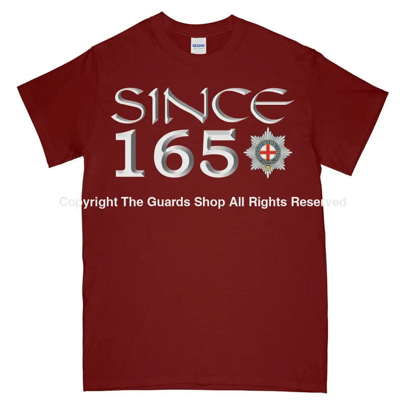 Coldstream Guards Since 1650 Printed T-Shirt Small 34/36’ / Maroon