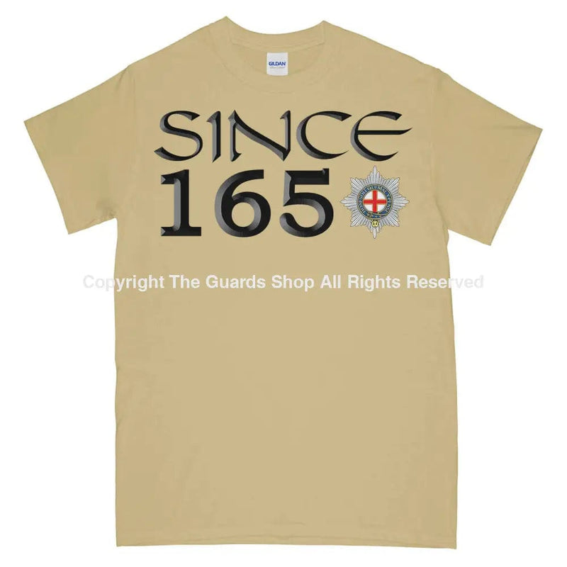 Coldstream Guards Since 1650 Printed T-Shirt Small 34/36’ / Sand