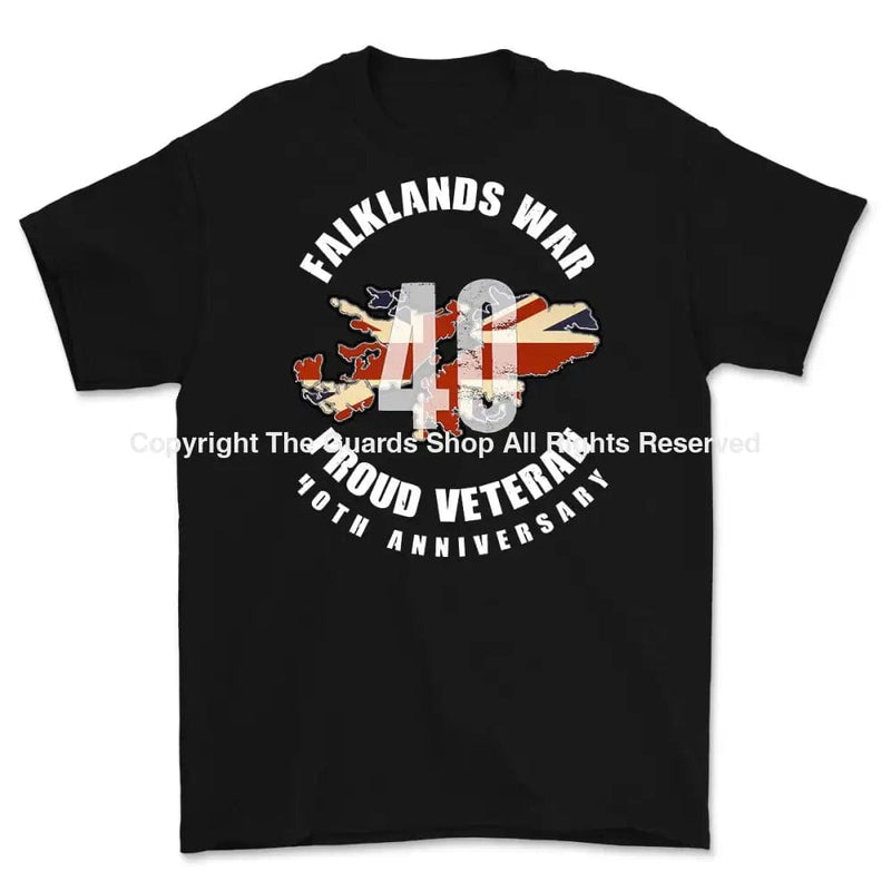 FALKLANDS 40 Full Frontal Printed T-Shirt