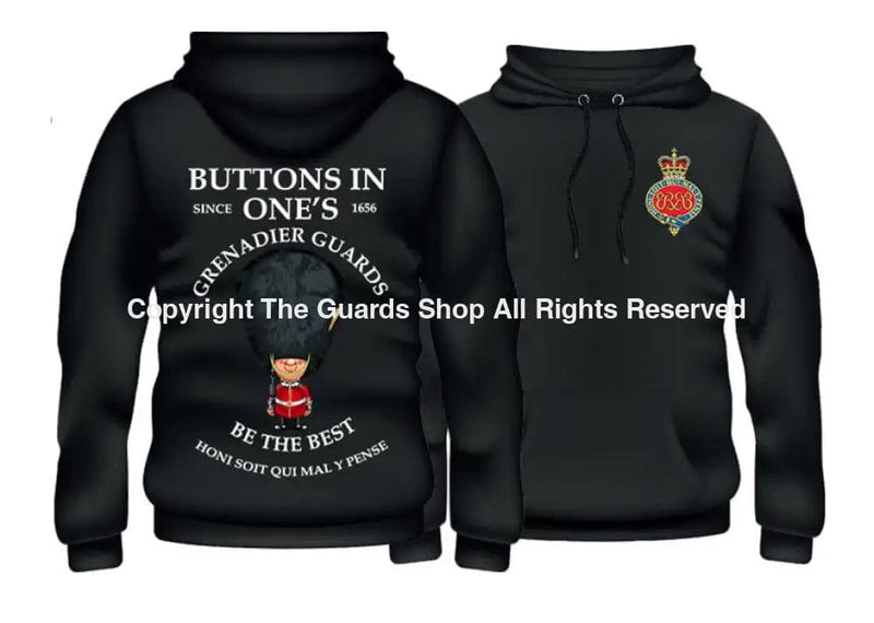 GRENADIER GUARDS Buttons In One's Double Side Printed Hoodie