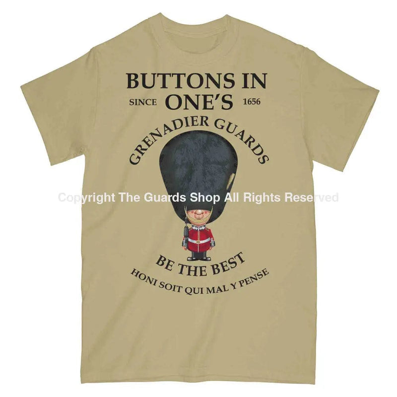 GRENADIER GUARDS BUTTONS IN ONE'S Military Printed T-Shirt