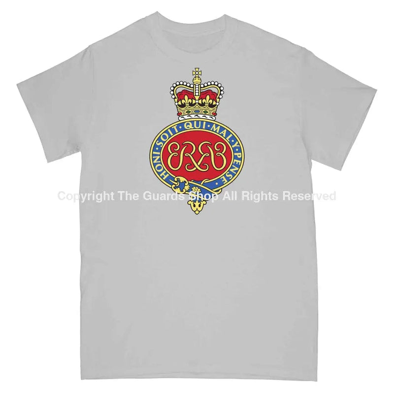 Grenadier Guards Full Frontal Logo Printed T-Shirt Small - 34/36’ / Sports Grey T-Shirt