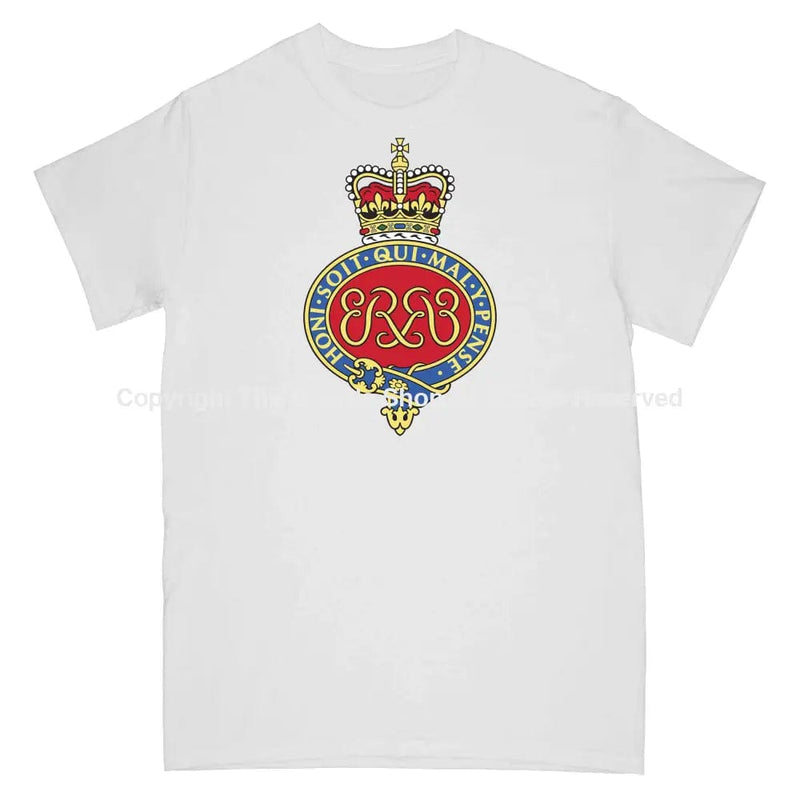 Grenadier Guards Full Frontal Logo Printed T-Shirt Small - 34/36’ / White T-Shirt