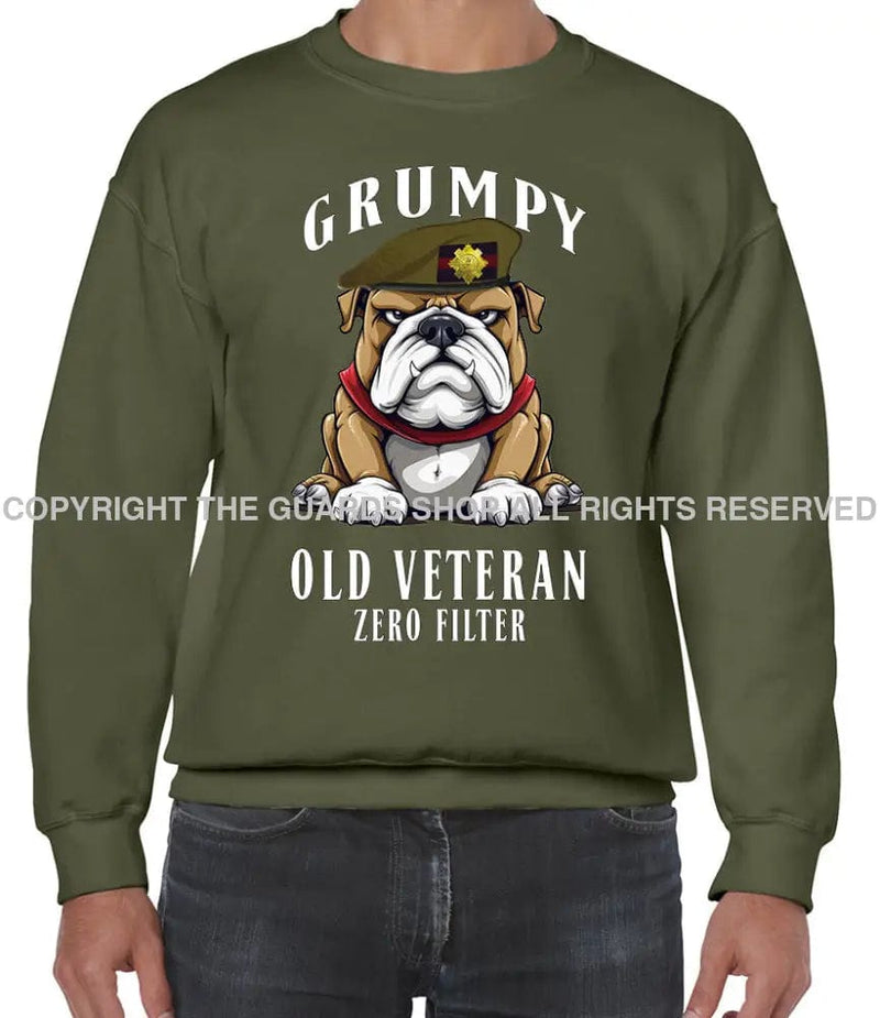 Grumpy Old Scots Guards Veteran Front Printed Sweater