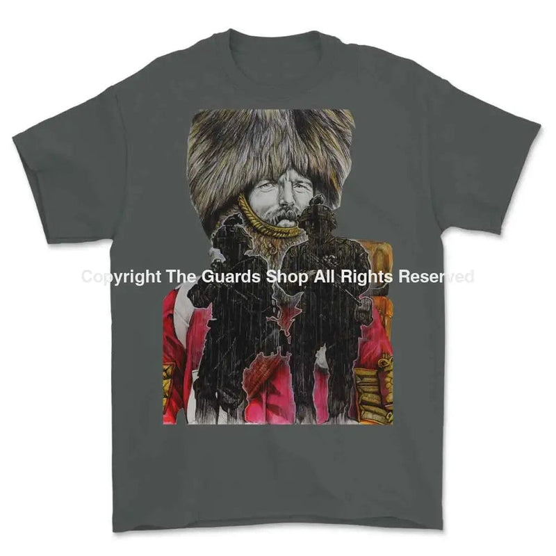 BRITISH GUARDSMAN Crimea to Afghanistan Art Printed T-Shirt