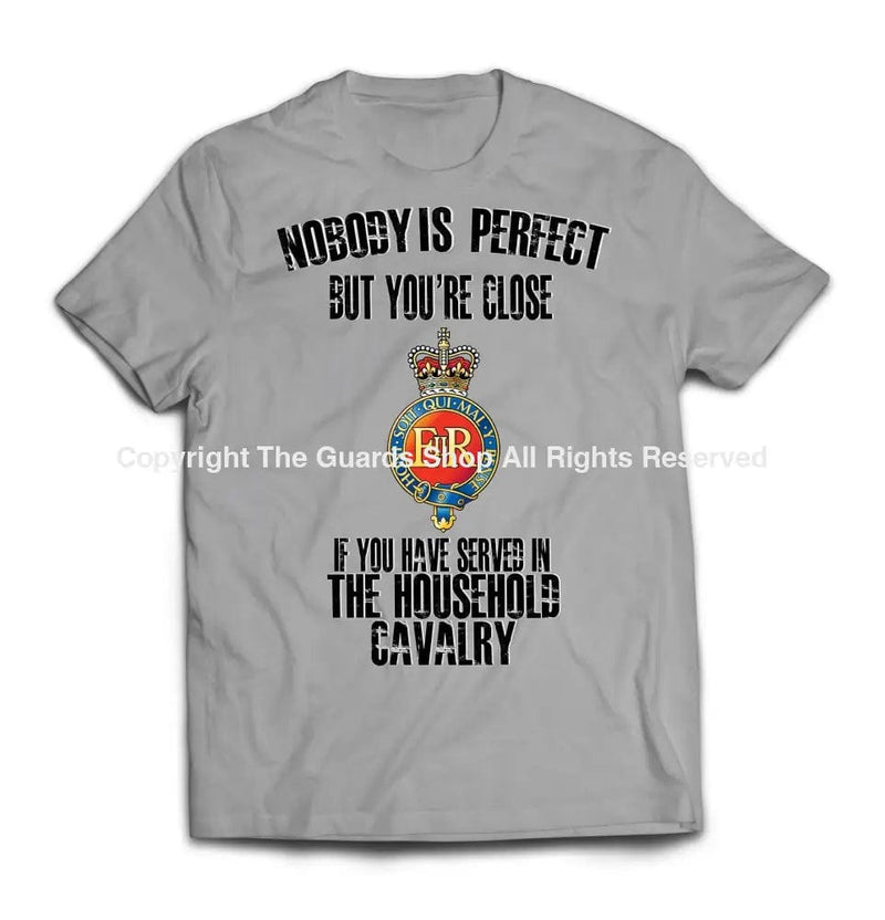 T-Shirt - Household Cavalry 'Nobody Is Perfect' Printed T-Shirt
