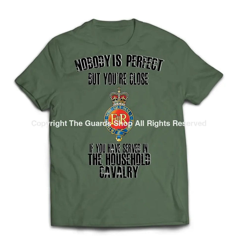 T-Shirt - Household Cavalry 'Nobody Is Perfect' Printed T-Shirt