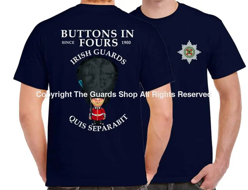 IRISH GUARDS BUTTONS IN FOURS DOUBLE PRINT T-Shirt