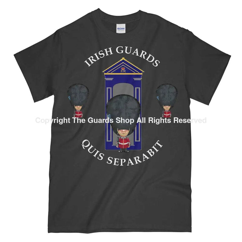 Irish Guards On Sentry Military Printed T-Shirt Small - 34/36’ / Charcoal