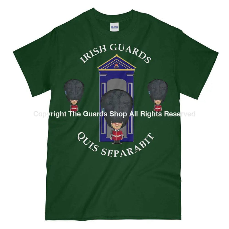Irish Guards On Sentry Military Printed T-Shirt Small - 34/36’ / Commando Green