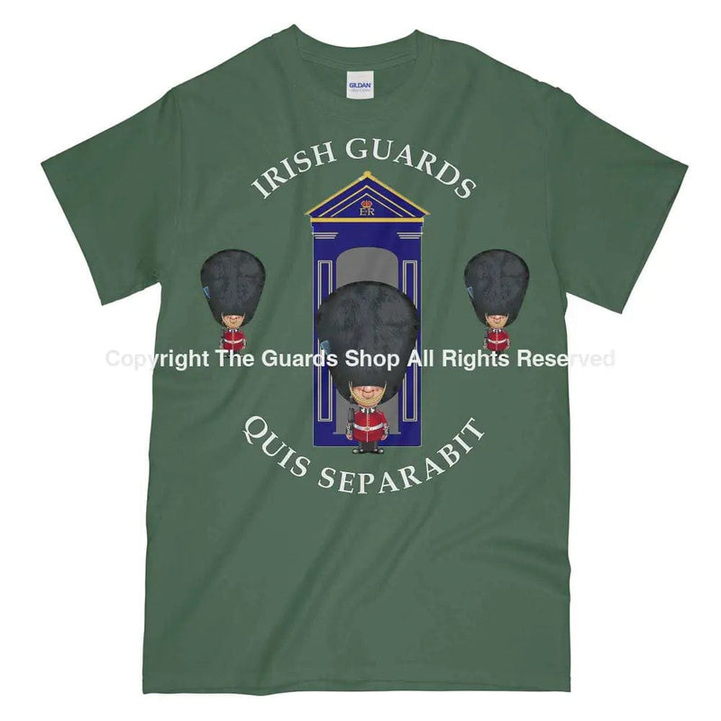 Irish Guards On Sentry Military Printed T-Shirt Small - 34/36’ / Green/Olive