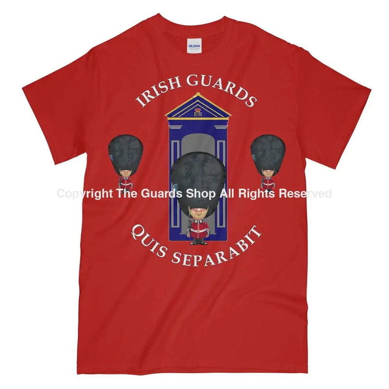 Irish Guards On Sentry Military Printed T-Shirt Small - 34/36’ / Red
