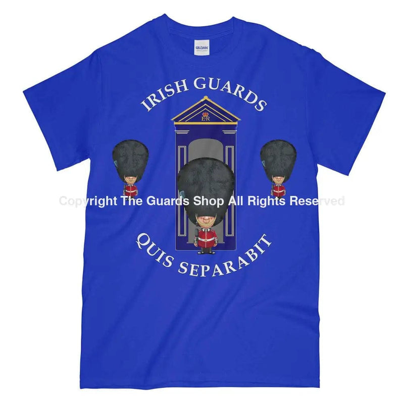 Irish Guards On Sentry Military Printed T-Shirt Small - 34/36’ / Royal Blue