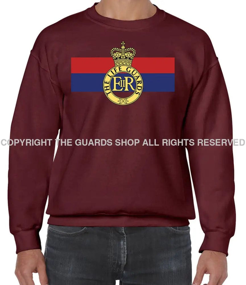 Life Guards Cap Badge Front Printed Sweater
