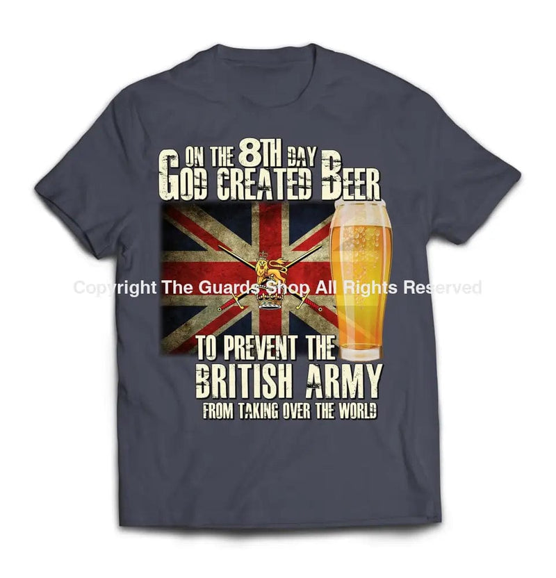 T-Shirt - On The 8th Day British Army Printed T-Shirt