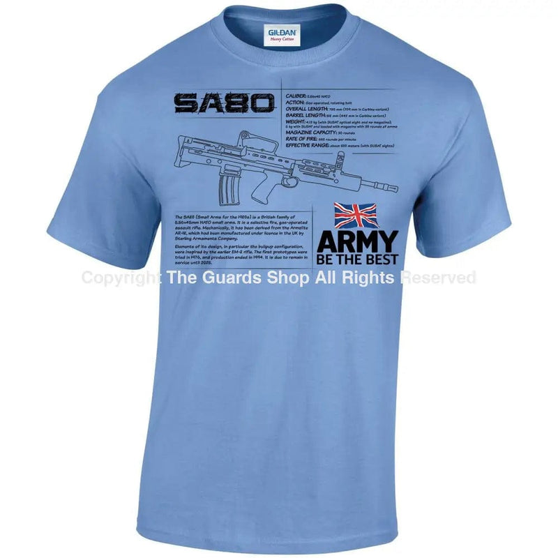 T-Shirt - SA80 BRITISH ARMY RIFLE SPEC ARMY Printed T-Shirt